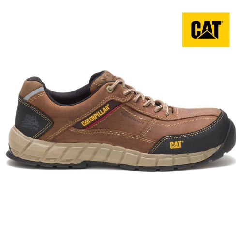 Caterpillar Streamline Leather Composite Toe Werkschoenen Heren Bruin (LRMN.NL)